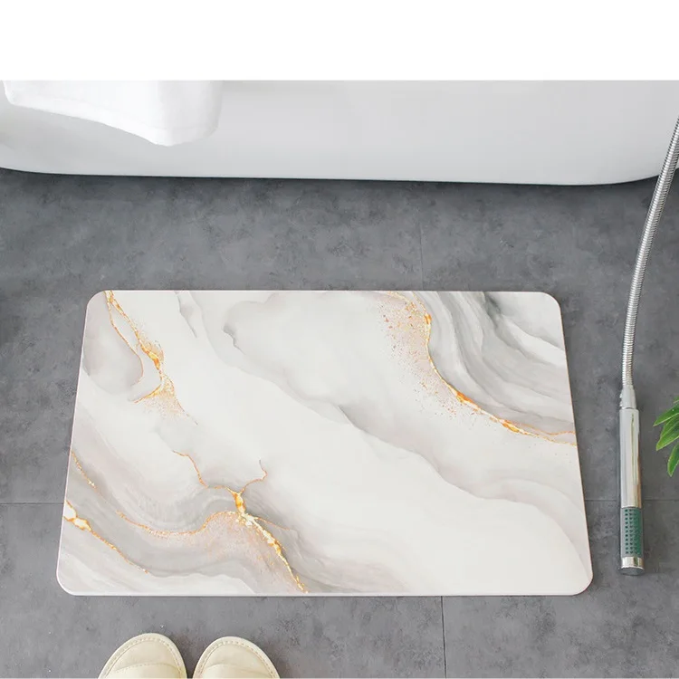 Diatomite Bath Mat Trade Diatomaceous Stone Diatomite Absorbent Mat Fossilized Algae Bath Mat