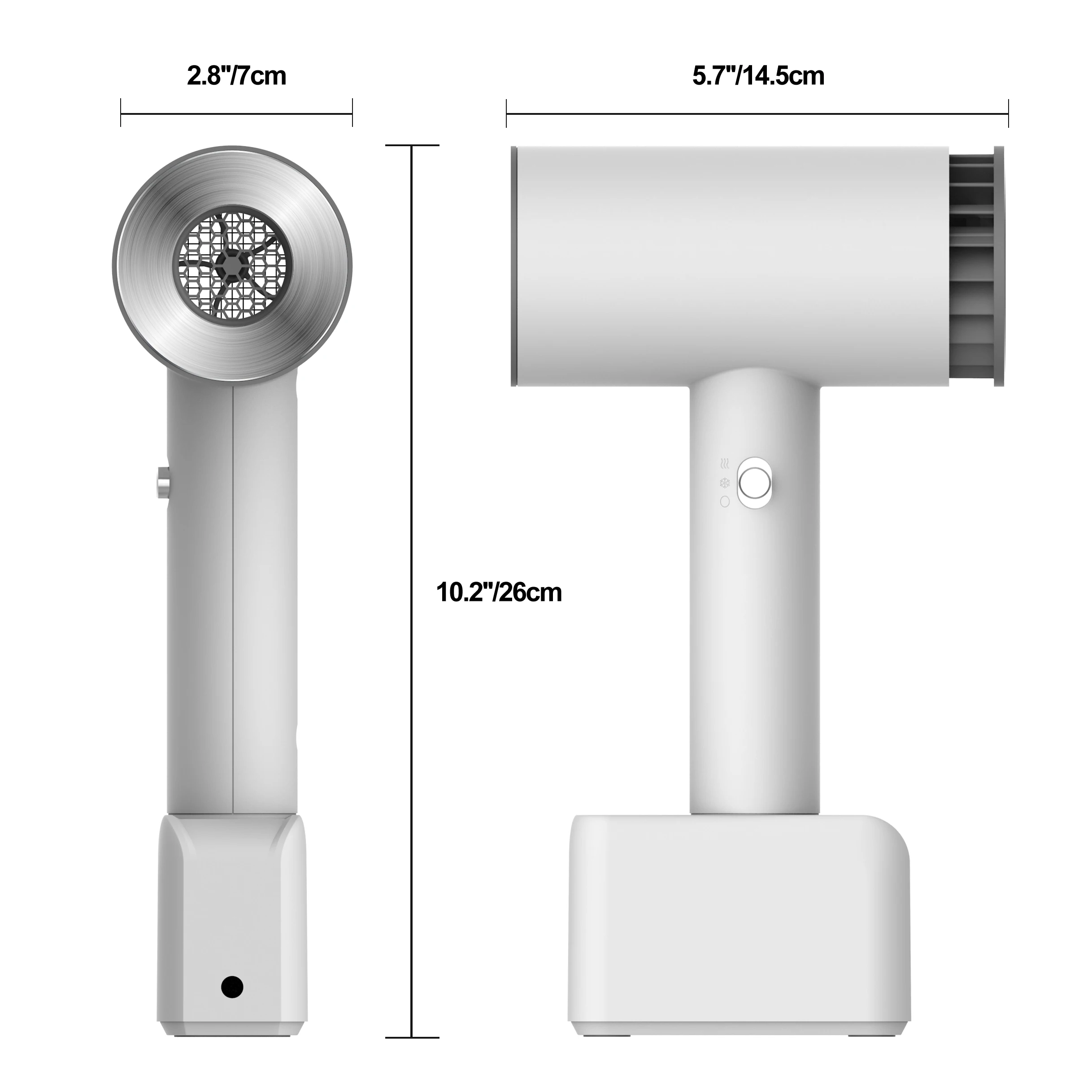 Professional portable travel rechargeable smart cordless cold/hot air dryer For Home Or School Or Outdoor Painting