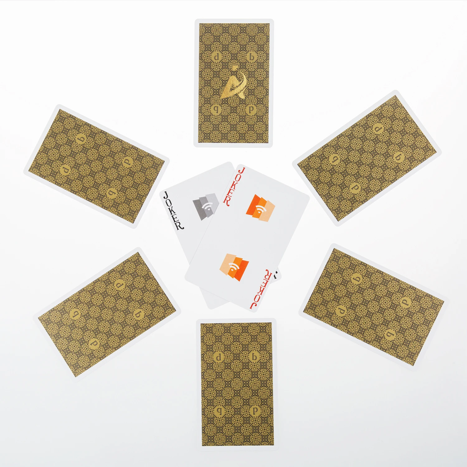 AYPC Custom Design High Quality 310gsm Single Deck Paper Box Printing QR Code Advertising Promotional Playing Card