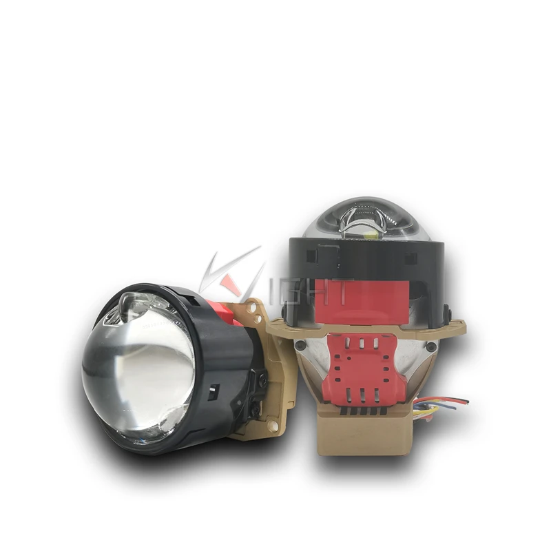 3-дюймовый светодиодный проектор с тремя лампами, 68/74 Вт, 6000/10000Lx