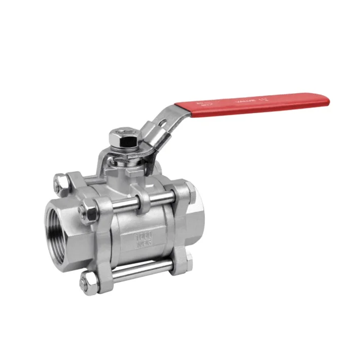 Stainless steel CF8 CF8M Threaded End 3PC Ball Valve 1000WOG