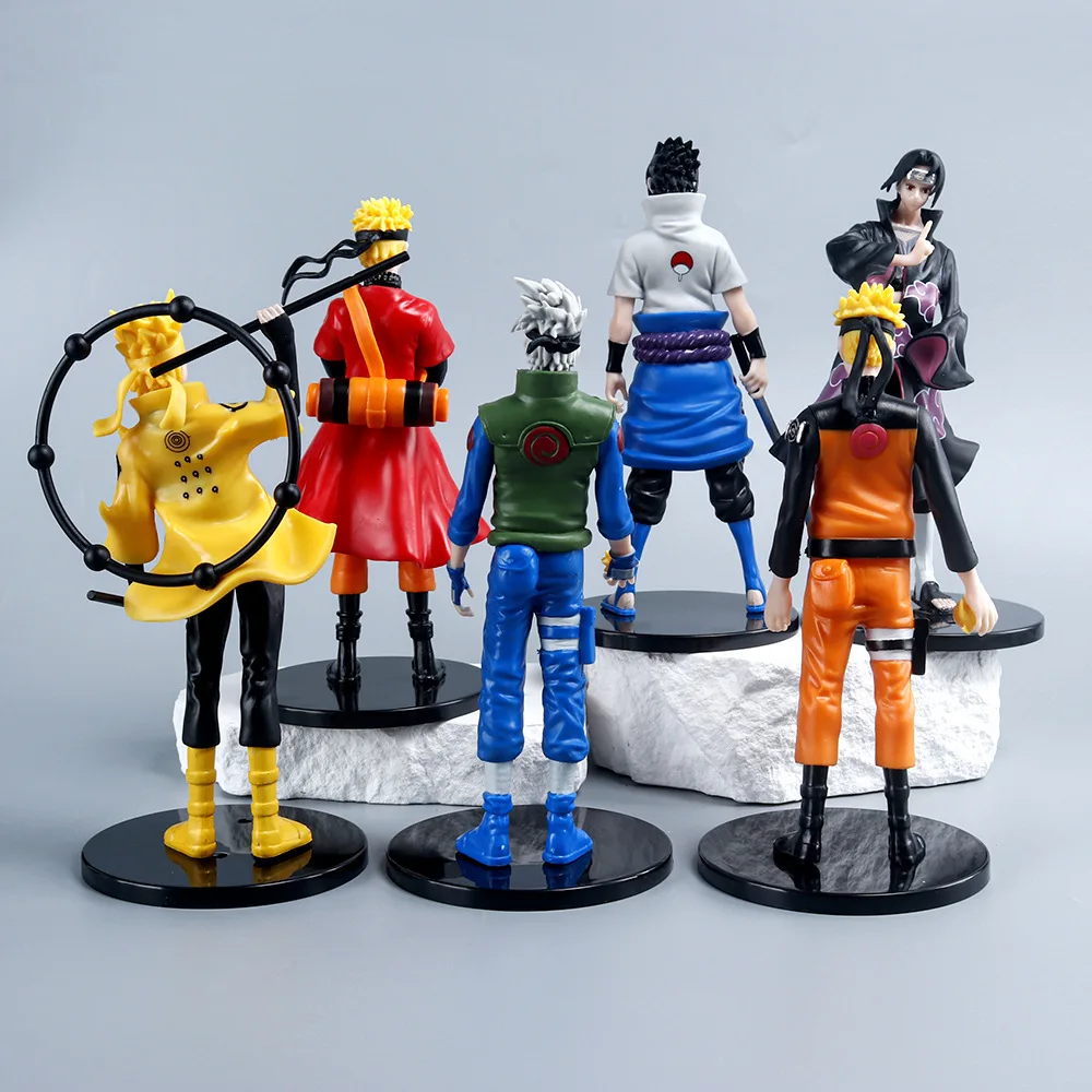 Zealed Hot Sale Anime Narutoing Kakashi Figure Character Model Sasuke Action Figure With Color Box For Kids Gift