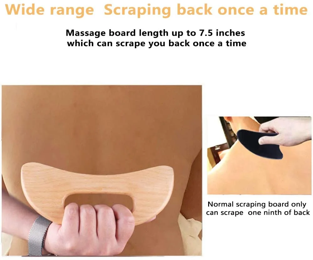 Scraping Anti Body Massage Beech Wooden Scraping board for  wholesale