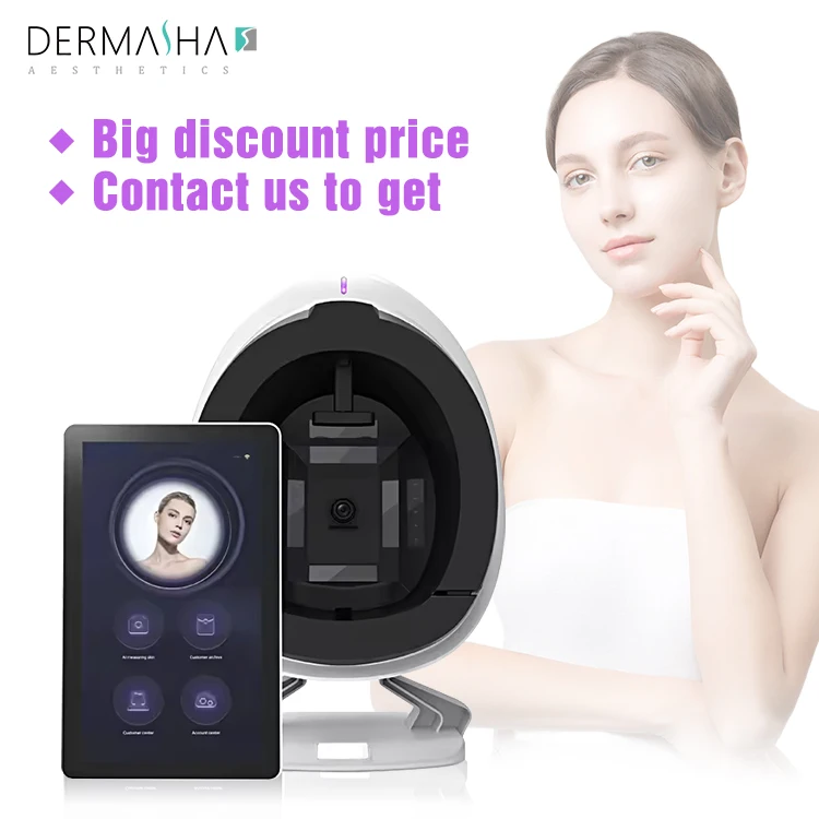 Dermasha Professional Skin Analysis Instrument Price Facial Scanner Home Use 3D Skin Analyzer Facial Machine for sale 2024