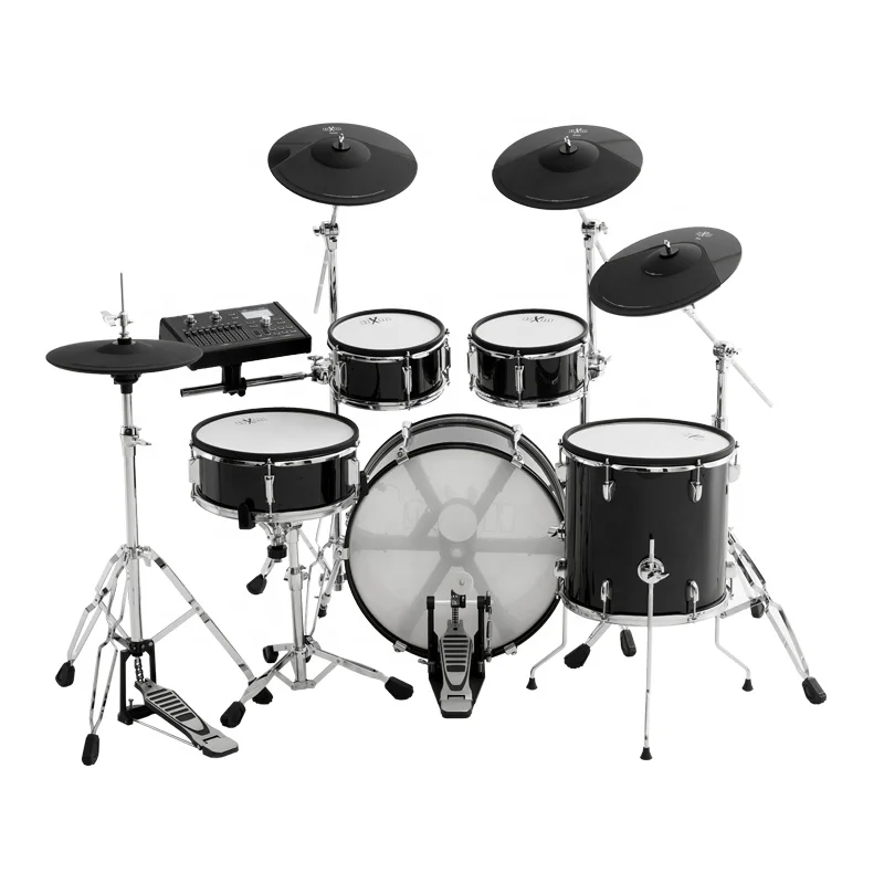 HXM Electronic drum Guaranteed High Quality  9-piece Mesh Electronic drum set