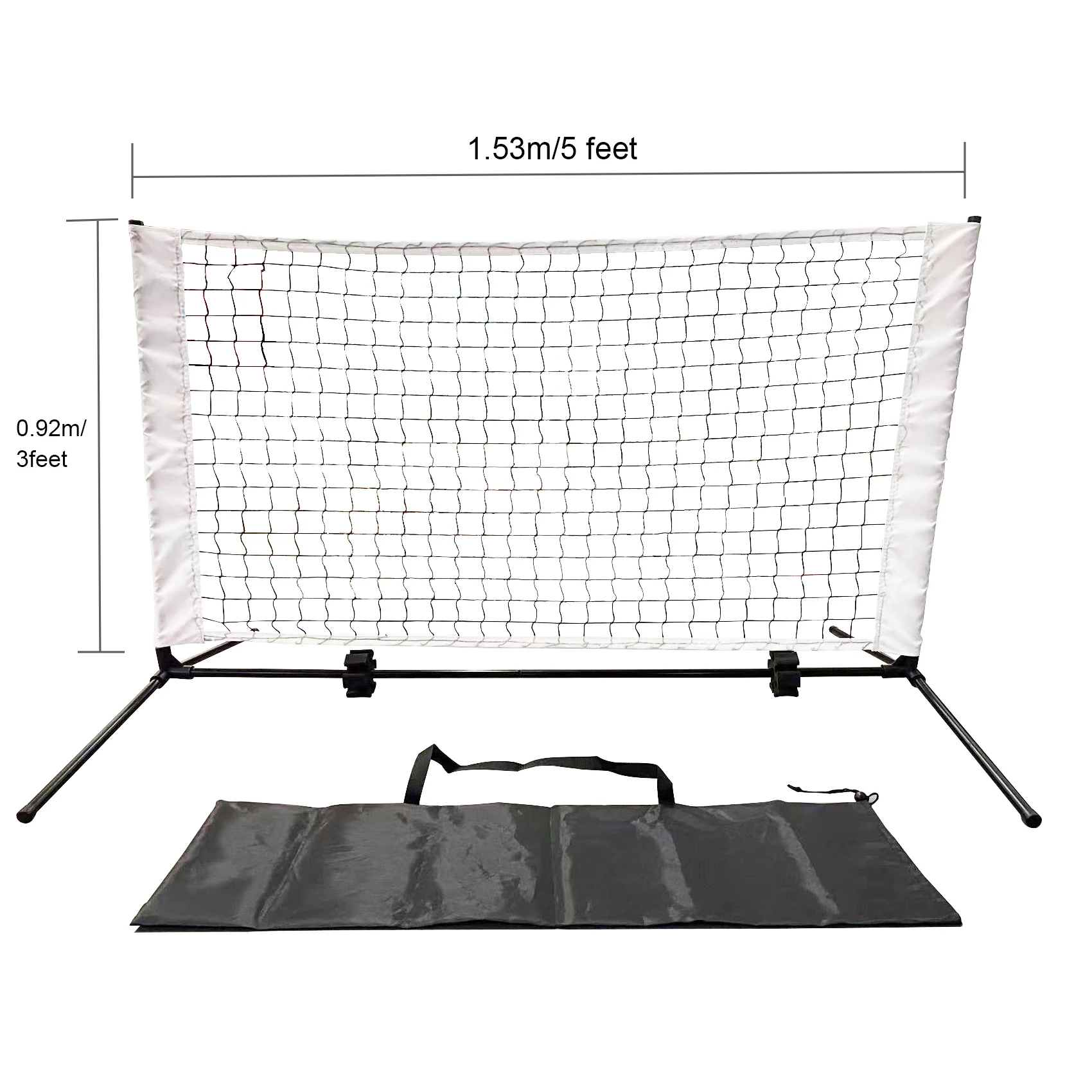 NEOB Sports Net Practice Netting Practice Size Net 5FT for Indoor and Outdoor Pickleball Net P0rtable