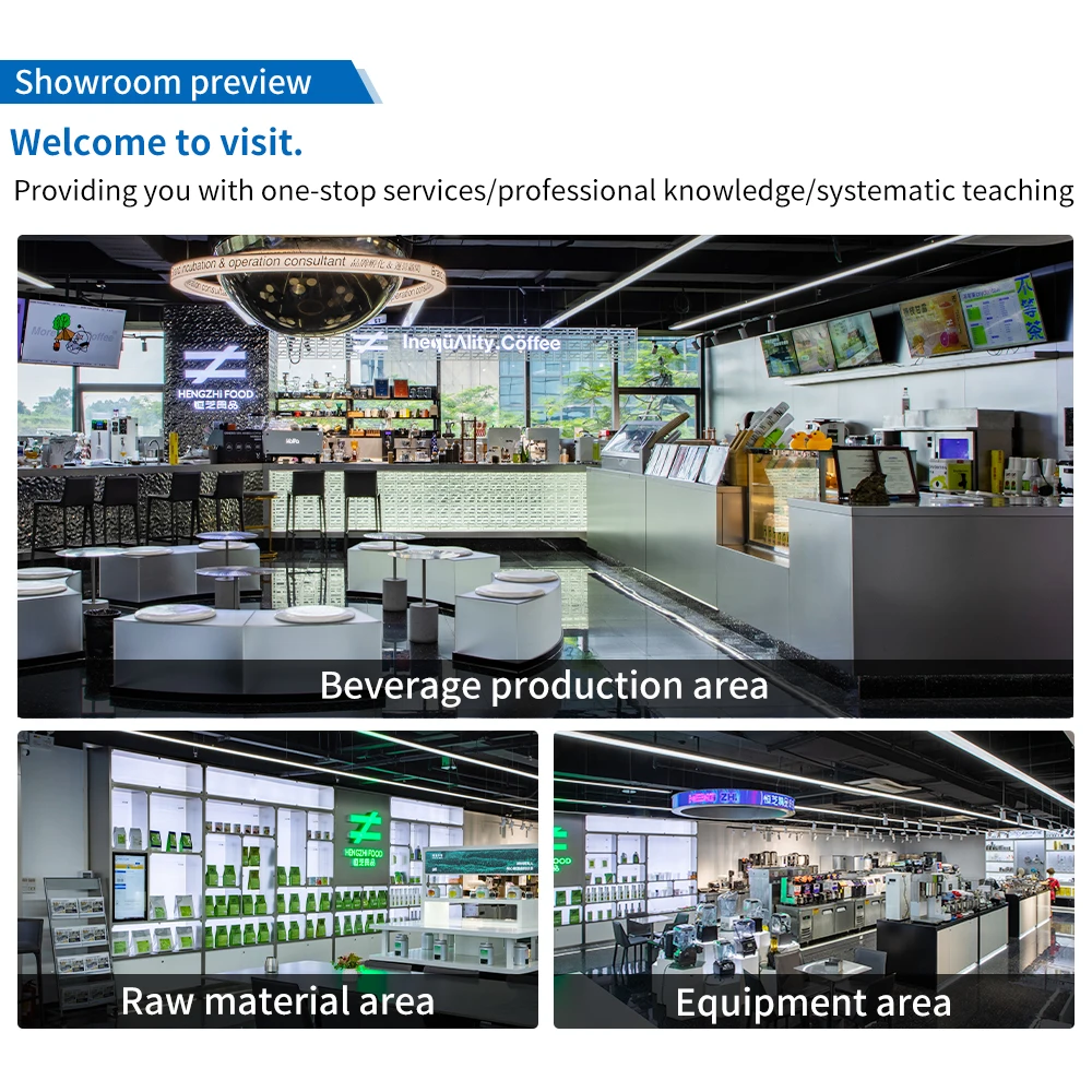 HENGZHI Commercial Bubble Tea Equipment Counter Bar Full Set Boba Tea Machine for Bubble Milk Tea Coffee Shop