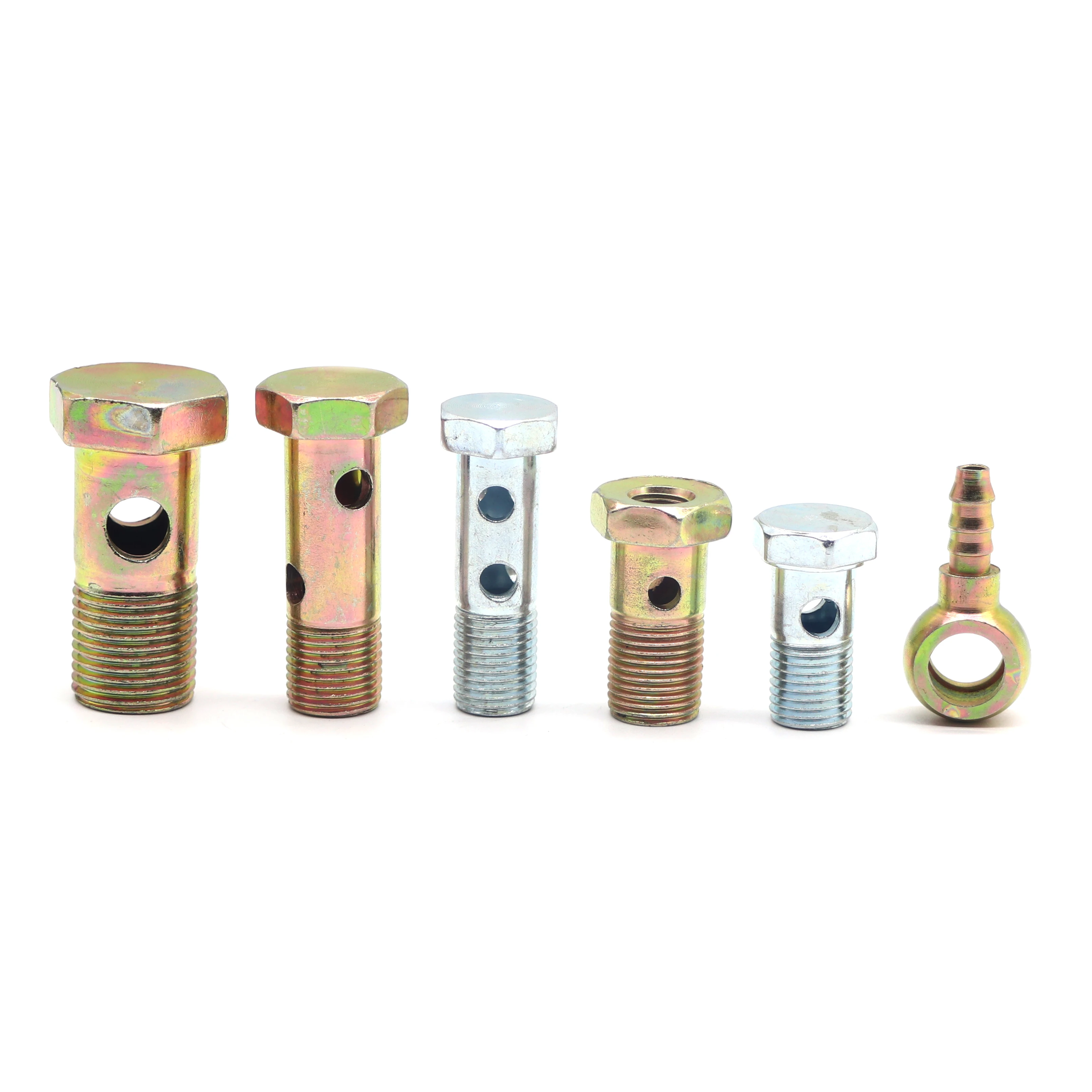 SYD-1164  Carbon Steel Metric Hydraulic Hose Banjo Bolt Fittings Hex Head Banjo Bolt