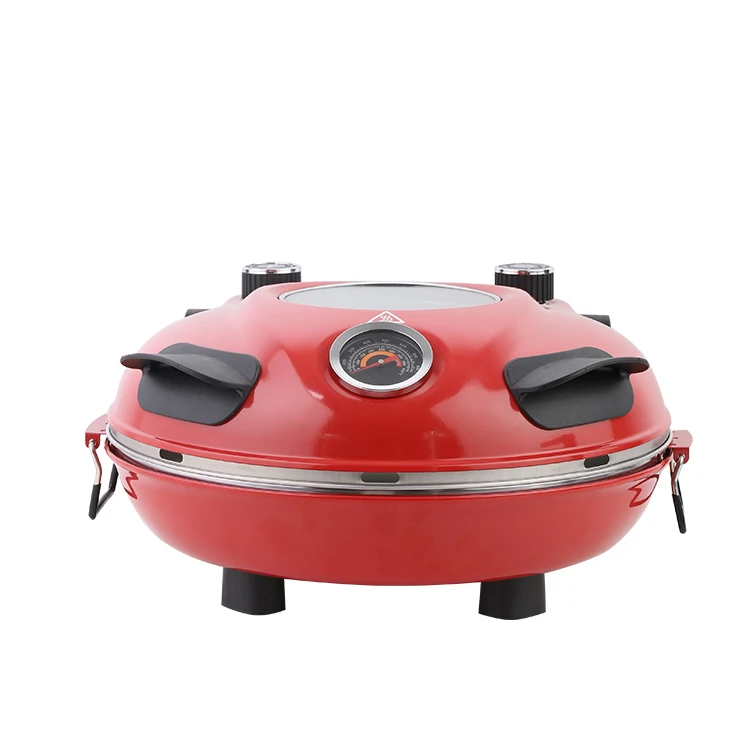 China Manufacturer Fast Food Big Size Electric Pizza waffle Maker In Italy Built In Pizza Oven