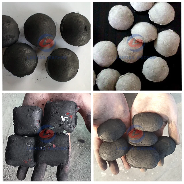 Iron Powder Naphthalene Coal Round Square Shape Briquettes Roller Press Machine Manufacture