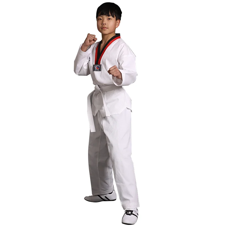 Woosung high quality korea wholesale wtf taekwondo uniform dobok word taekwondo uniform clothing