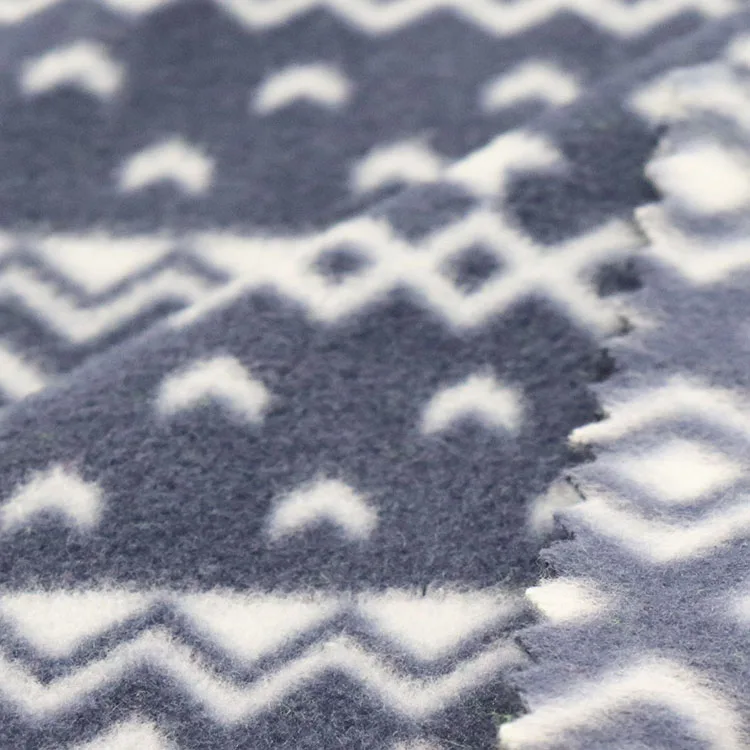 AOP Fabric One Side Anti-pilling Both Sides Brushed Polyester Printed Micro Fleece 100% Polyester Garment 75D Bangladesh Knitted