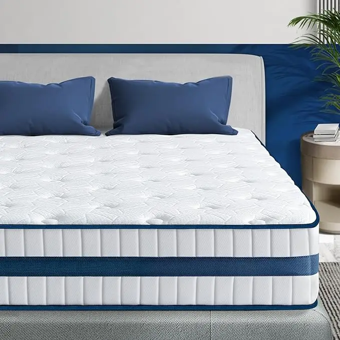 Single Spring Mattress with Air Buffer Spring Gel Memory Foam Mattresses Bedroom Furniture Support Medium Memory Foam Firm