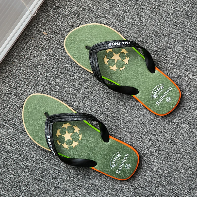 fashion summer  high quality flip flop beach casual shoes non-slide male slippers pvc slides for men