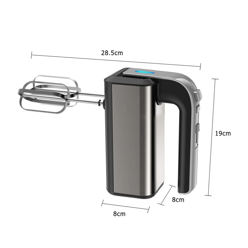 150w/200w/250w/300w Hand Mixer Electric Power Handheld Mixer For Baking Cake Egg Cream Food Beater 5-speed With Turbo