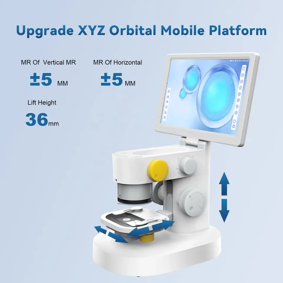 T1 1200X Trinocular Microscope with Camera Continuous Amplification Magnifier 9 Inch Large LCD Monitors Microscope