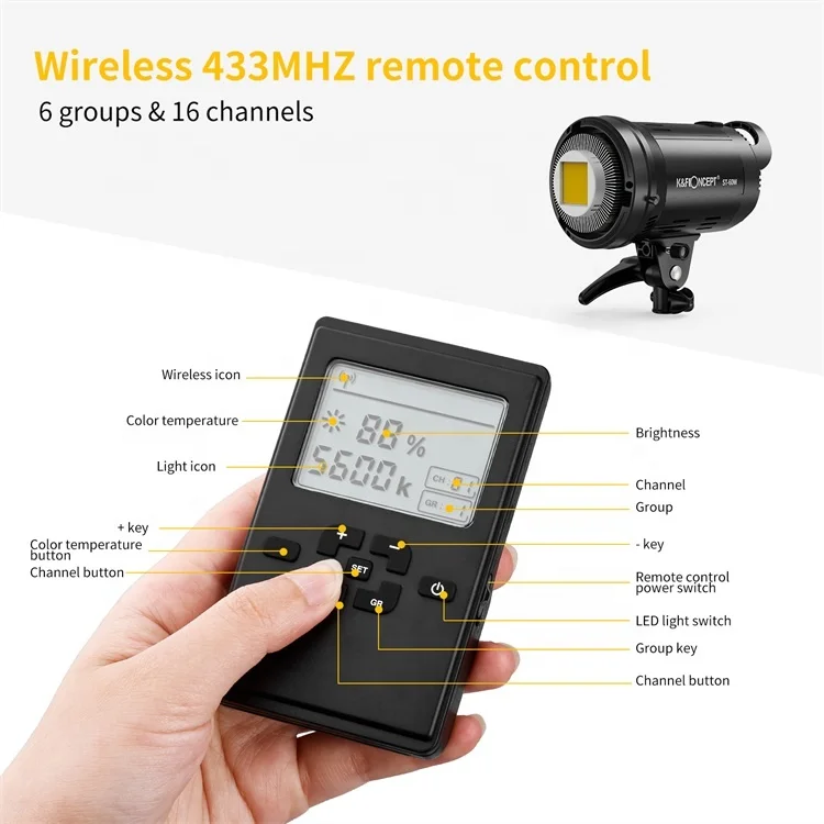 K&F Concept studio lighting photography light room photo studio light kit for indoor