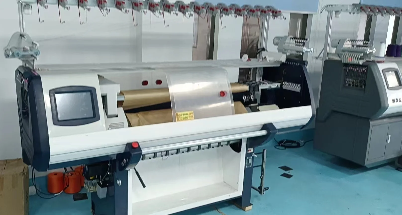 QS-140 Rib Cuff school uniform sweater Fully jacquard computerized flat knitting machine for collar