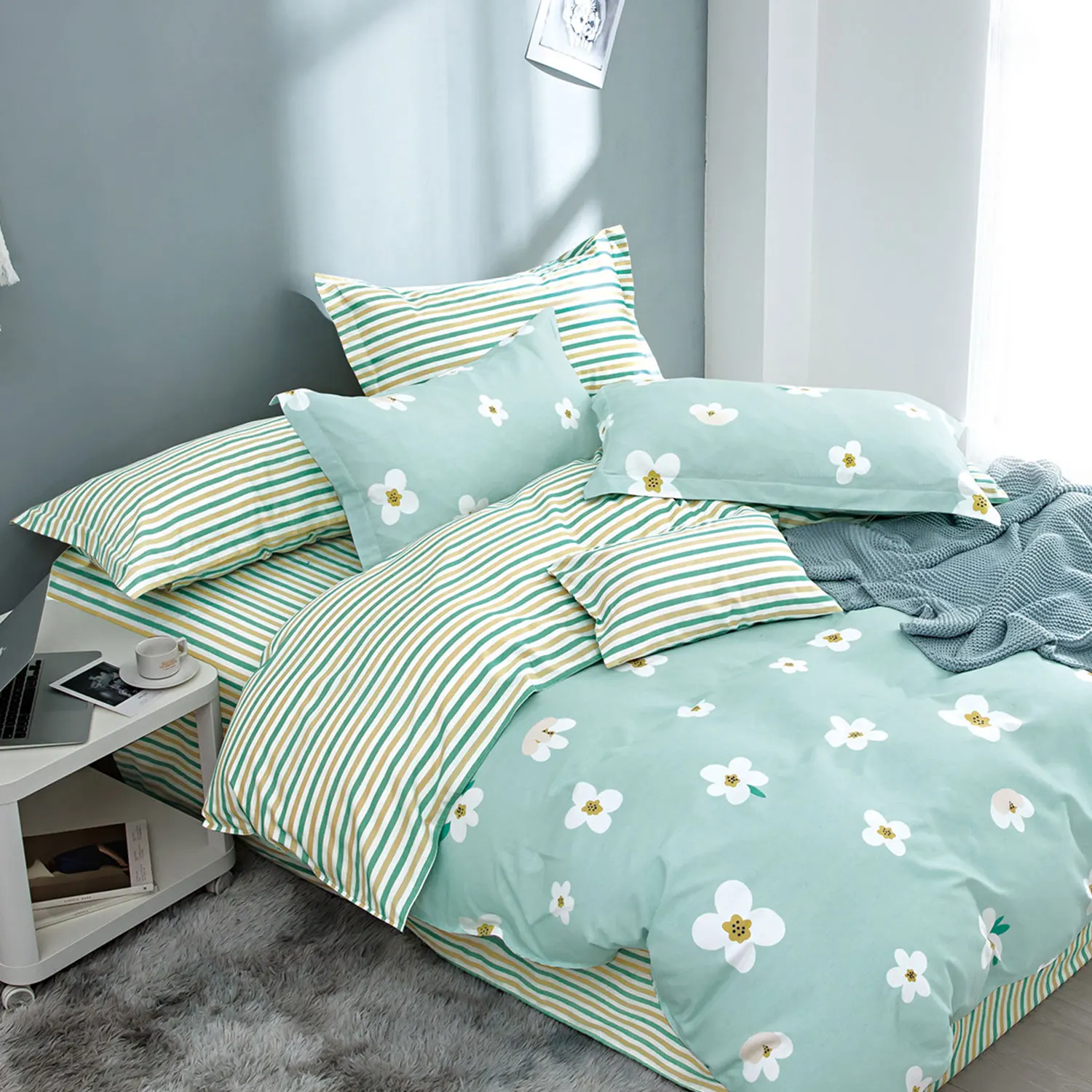 Special turkish style cotton soft nursery delicate embroidery bedding set