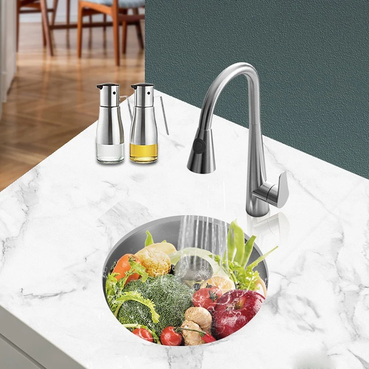 SS 304 Stainless Steel Home Bar Basin Rectangular Undermount Single Bowl Sink Mini Small Kitchen Sinks