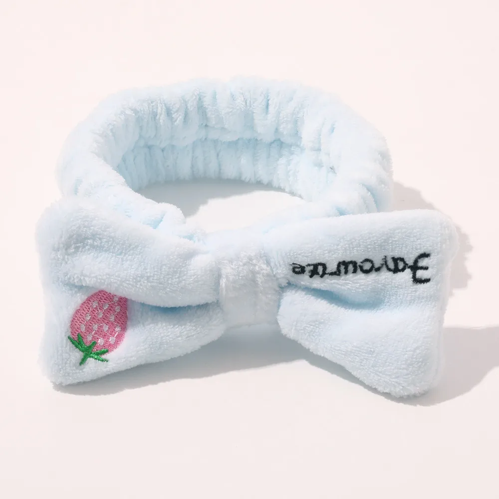Bath Photo Prop Hair Accessories Women Girls Cute Coral Fleece Cat Ears Elastic Headbands Soft Comfortable Wash Face