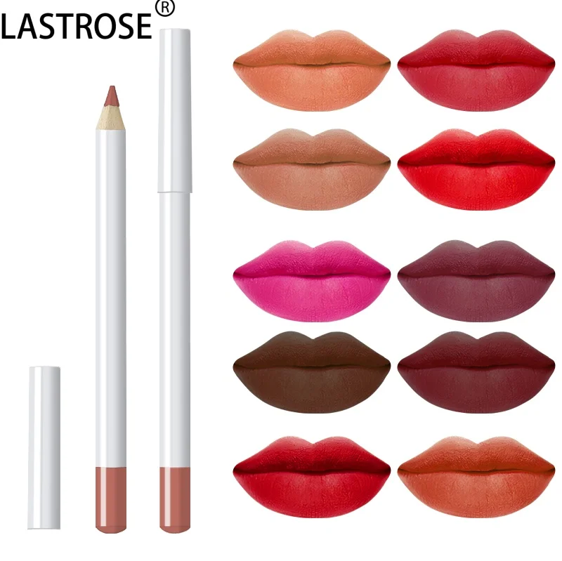 Waterproof White Lip Liners Brown Vegan Pencils Private Label Cream Nude Lip Liner With 22 Colors for Stock
