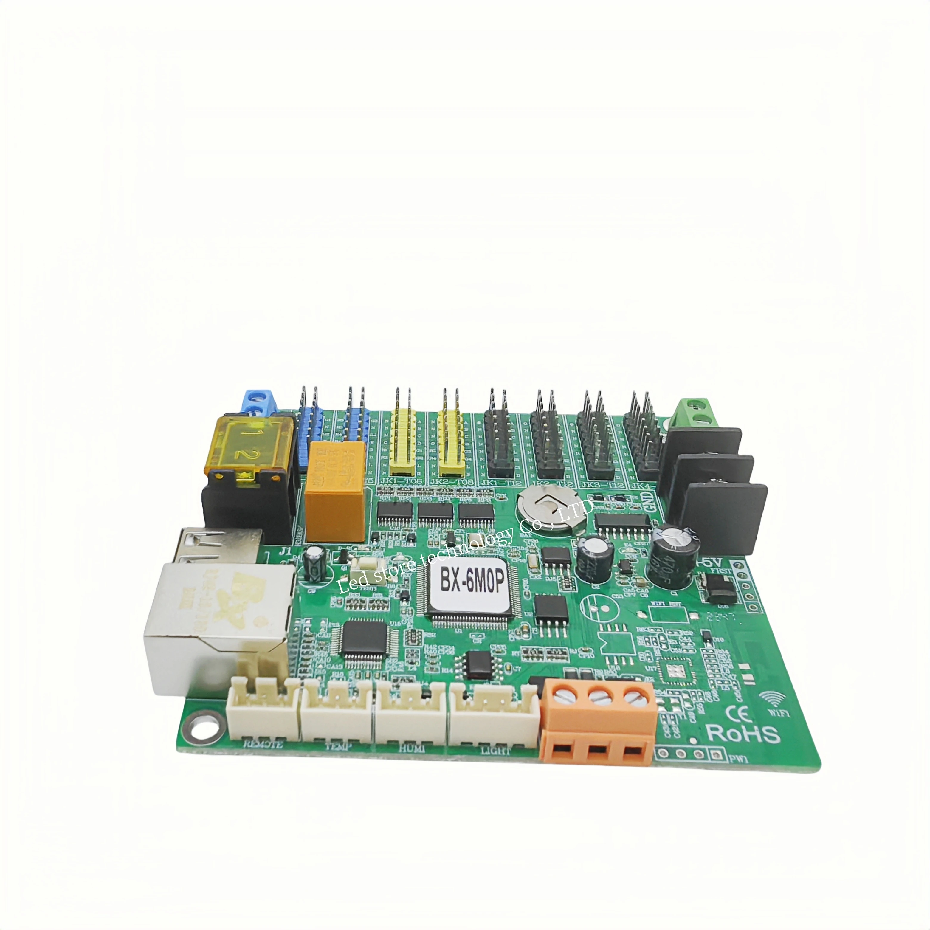 LED display network cluster controller single and dual color mode networking port +U disk control card BX-6M0P