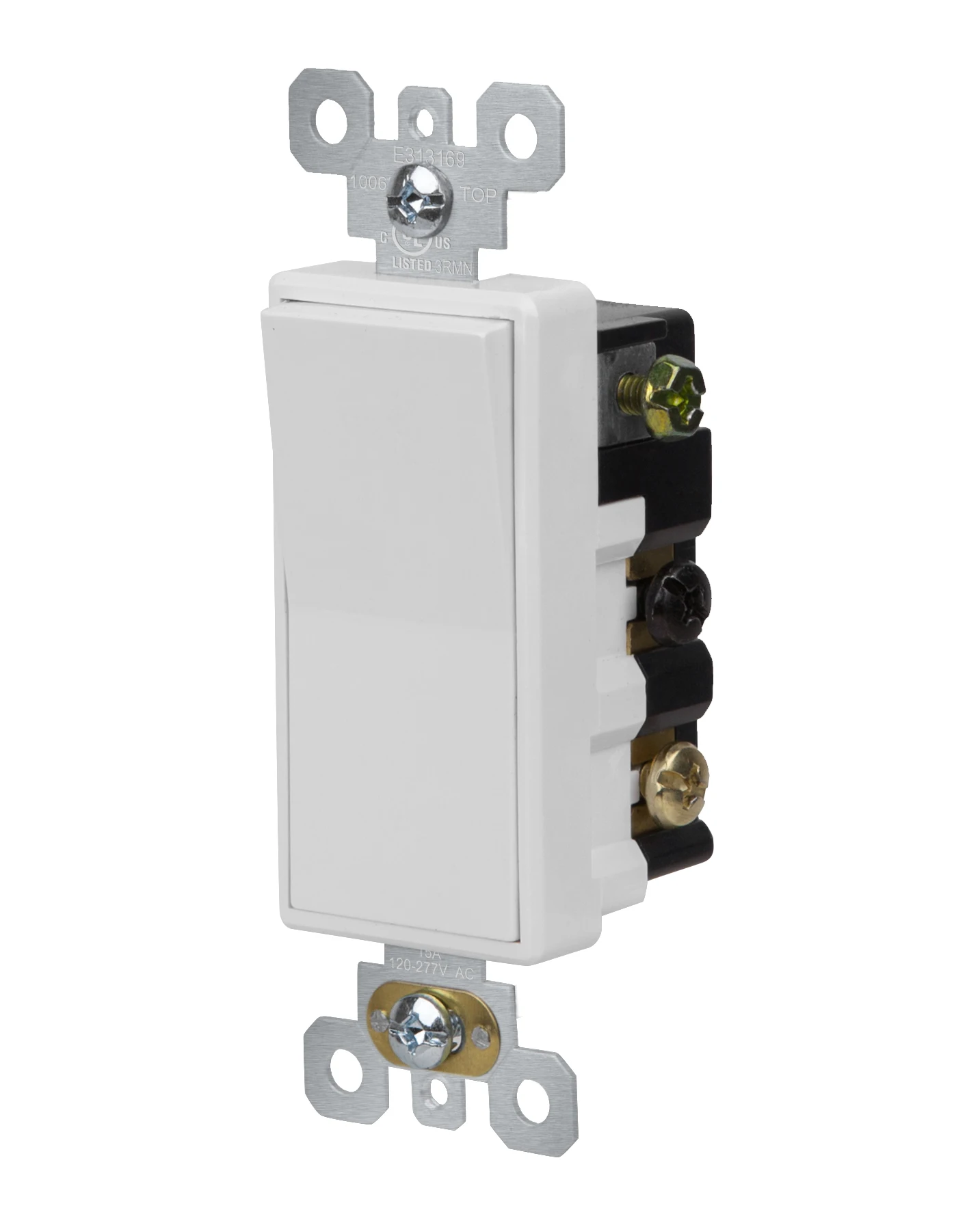 New Automatic Connection Grounded Metal Wall Box 4 Way Decorator Switch