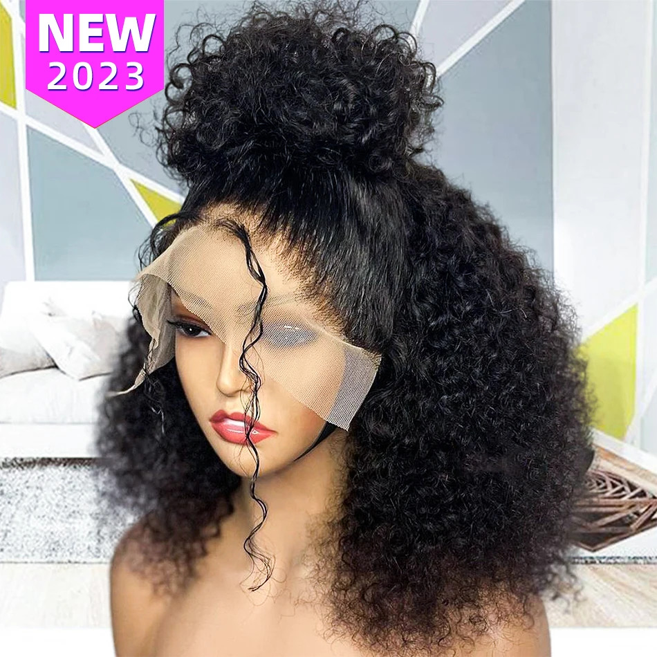 Cheap Short Bob Wig Human Hair Lace Front Brazilian Hair Extension Wig Afro Kinky Curly Full Lace Human Hair Wig For Black Women