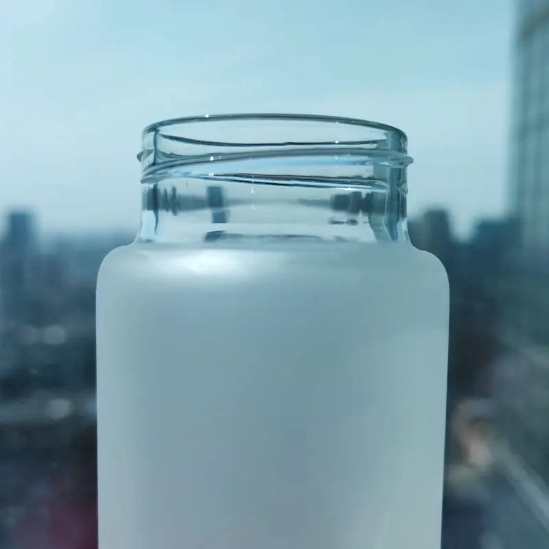 USA WAREHOUSE stocked 17oz 500ml Frosted Sublimation Ombre Gradient color Matte Glass Tumbler Sub Glass Water Bottle