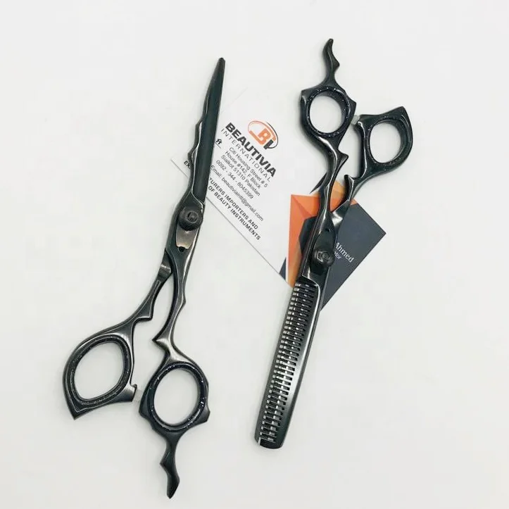 Black Plasma Japanese Stainless Steel Professional Hair Cutting Scissors Hair Beauty Shears Barber Shears Hair Salon Scissor