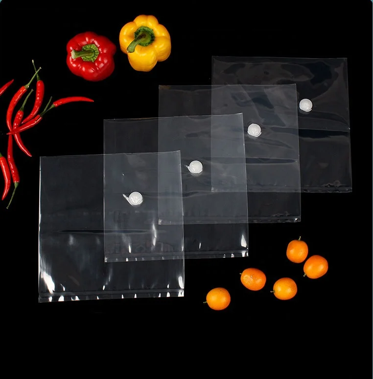 Transparent Fermented Feed Bag with One Way Degassing Valve PA PE Material Air Valve Feed Bag