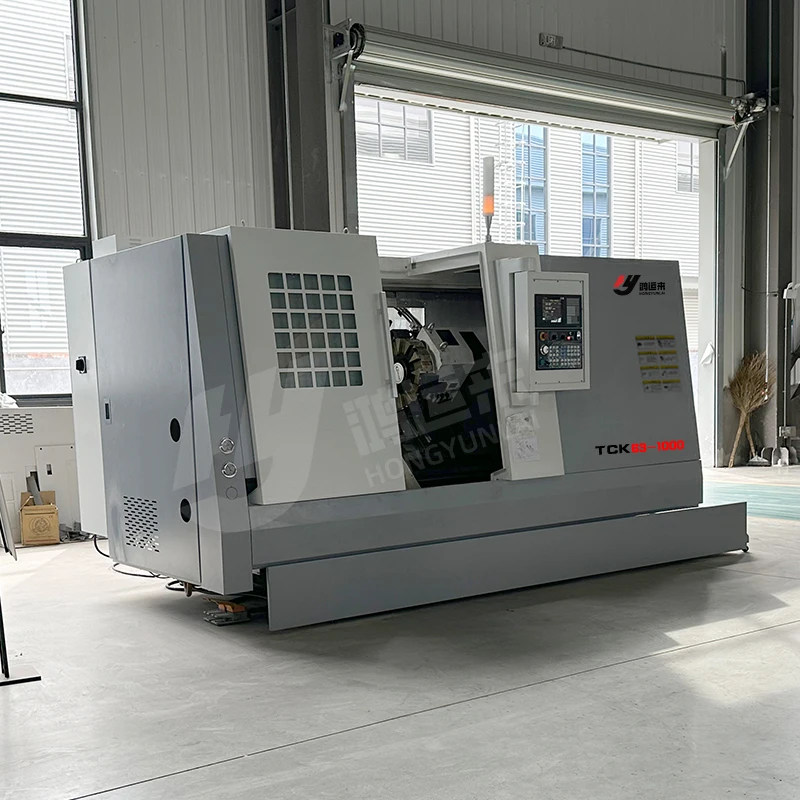 TCK63-1000 Высокоточный Наклонный токарный станок с ЧПУ с длинным валом для резки металла