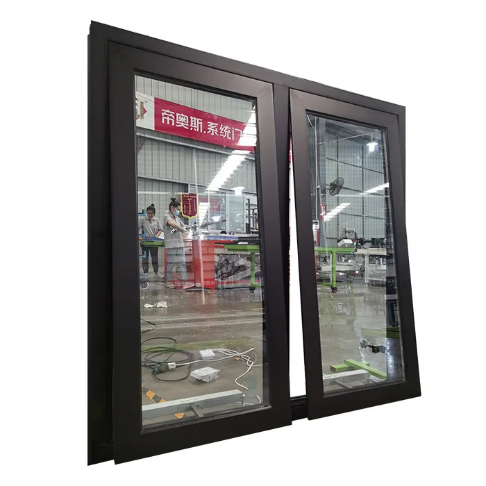 Фошань покупает черные закаленные стеклянные алюминиевые окна с двойным остеклением
