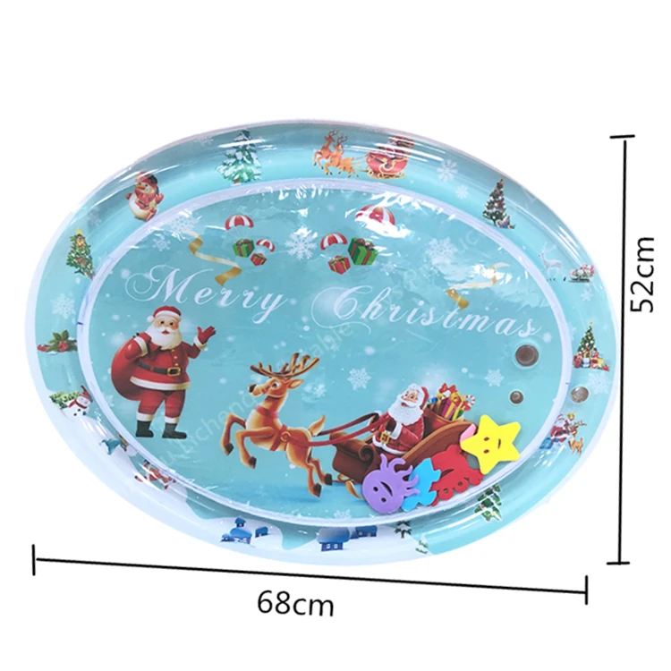 LC Kids Water Sprinkler Inflatable Sprinkler Pad Splash Play Mat Splash Pad with Soft Floating Toys