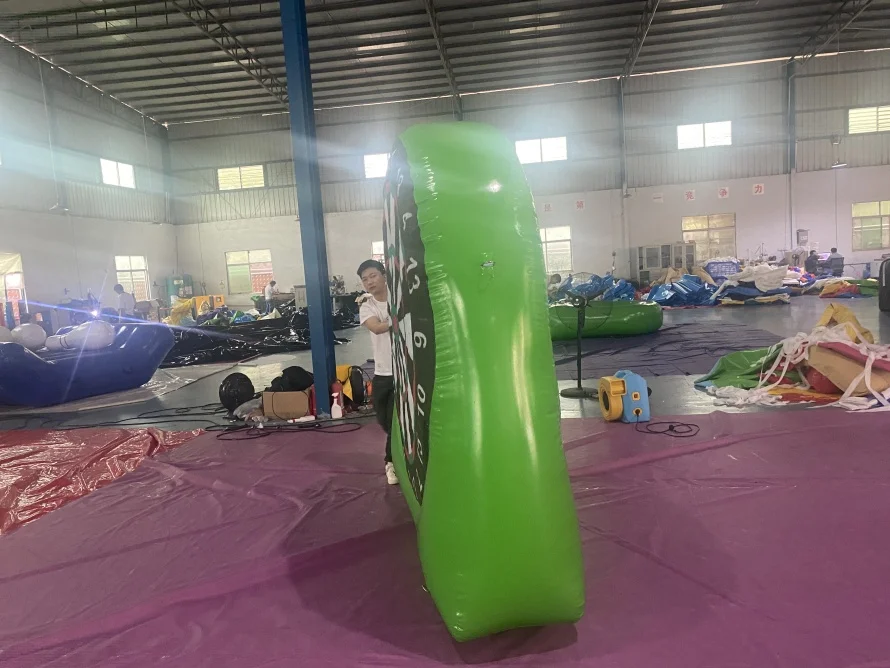 Commercial Sports Game Football Shooting Target Inflatable Dart Board Portable Soccer Dart Board for Sale