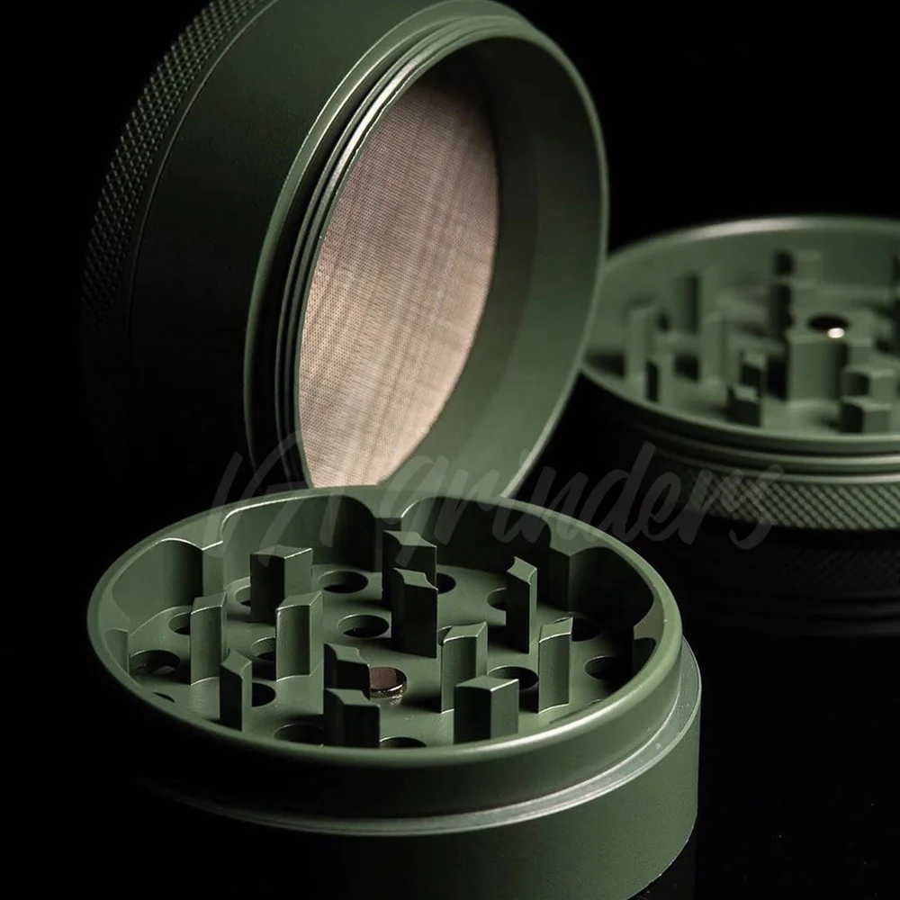 VA Ceramic Herb Grinder 63MM Cigarette Machine Smoking Accessories Never Sticks Free OEM Logo