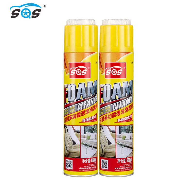 Car interior care multi-purpose foam cleaner waterless car wash car foam cleaner