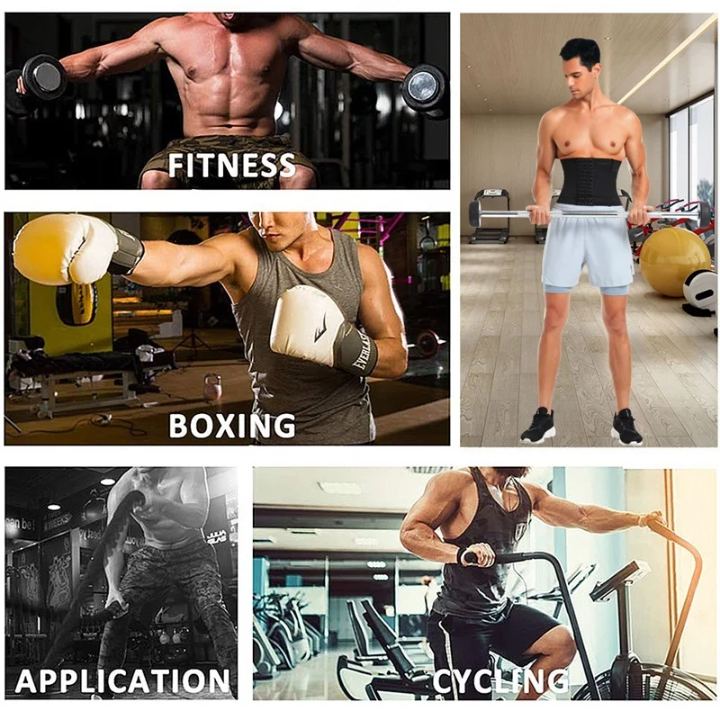 Hot Sale Full Body Slim Men Girdle Tummy Control Waist Belt Band Shaper Waist Trainer Body Shapewear for Men