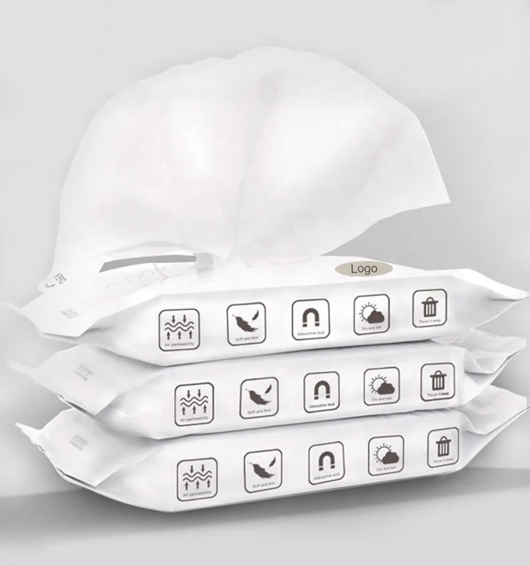 Antibacterial Biodegradable Soft Cleaning Wipes,bamboo Materials Dry Wipes