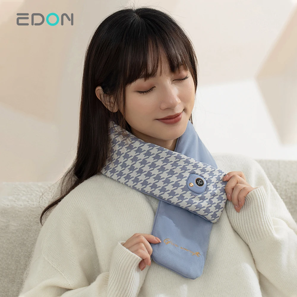 2022 electric rechargeable temperature adjustable protection warming heating neck scarf usb heated winter scarves (1600680752468)