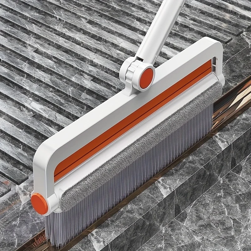 Eco-Friendly Broom Dustpan Squeegee Floor Scraper Mop Plastic Handle Living Room Bathroom Toilet Dust Removal Comb Teeth