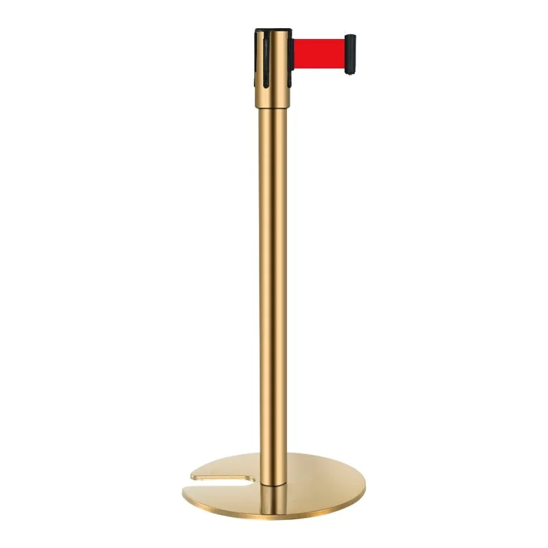 GOLDEN STACKABLE U SHAPE QUEUE LINE STAND QUEUE BARRIER STANCHION MANAGER FOR BANK AIRPORT EXHIBITION