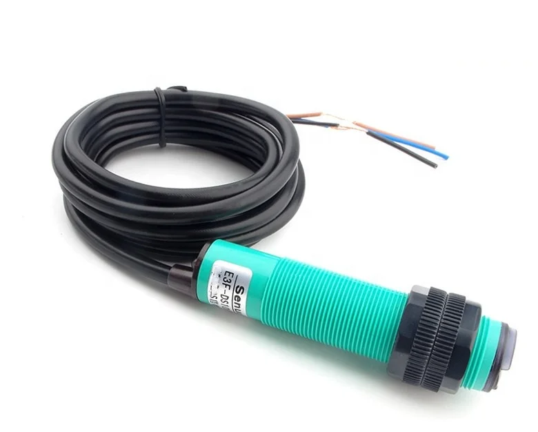 Photoelectric switch diffuse reflection E3F-DS100C4 infrared sensor 3 line NPN normally open optical induction switch 24V