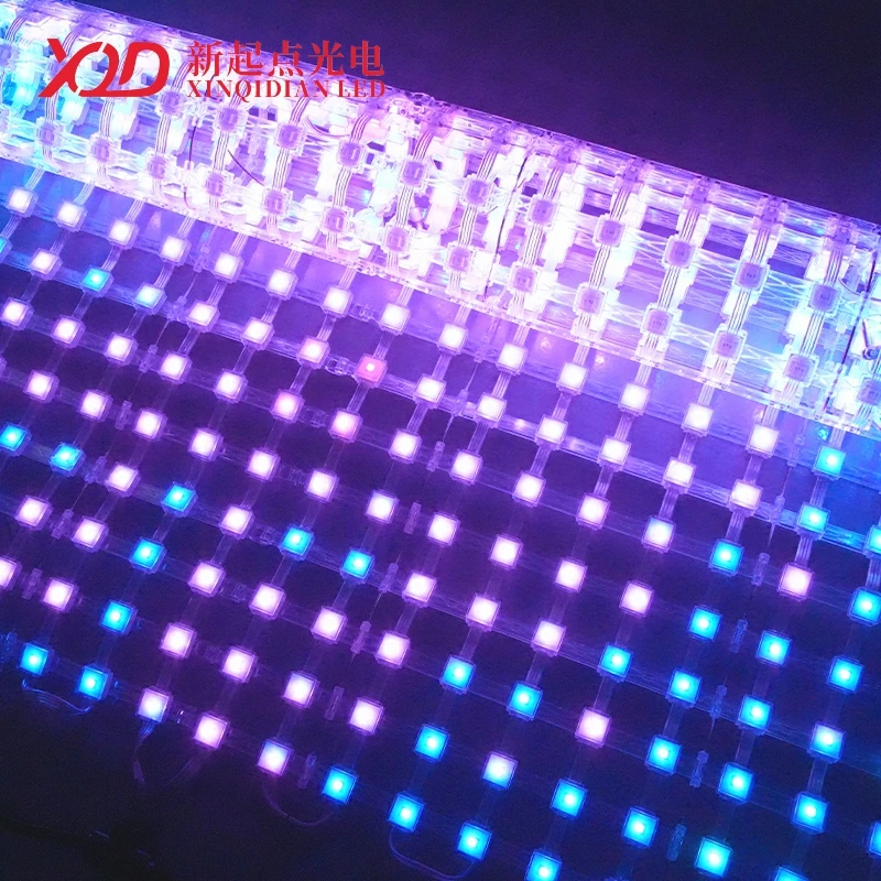 Factory - Custom XQD P50/P100 Waterproof RGB ws2811 LED Grid Mesh Pixel Screen - Ideal for Gorgeous Large Mesh Displays