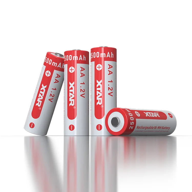 XTAR 4 piece High Performance 1.2 volt Double A Nickel Metal Hyoride Battery AA size 1.2v nimh AA Rechargeable Batteries