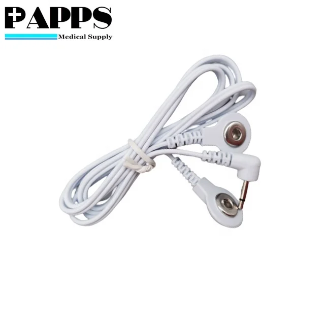 Customized Tens Medical Snap Button Cable ECG Cable TENS Electrode Lead Wires Use for Tens Unit