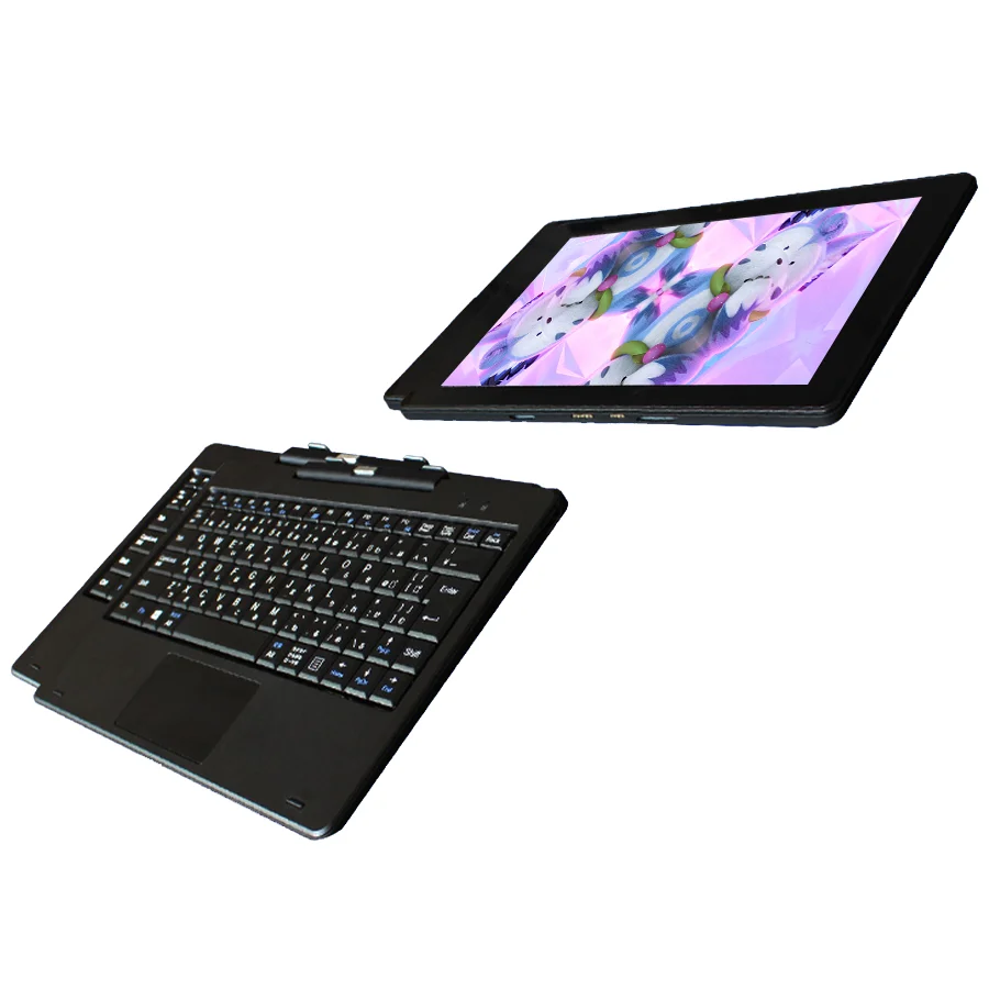 2 in 1 tablet all in one tablet pc laptops 4+64GB Intel lap top touch screen 2 in 1 tablet window 10 with usb keyboard
