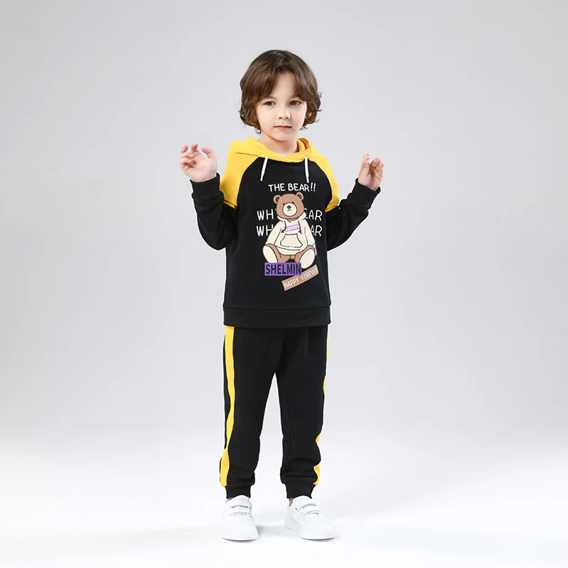 High quality wholesale custom fashion children trendy 2 Piece Boys Clothing Sets with best service