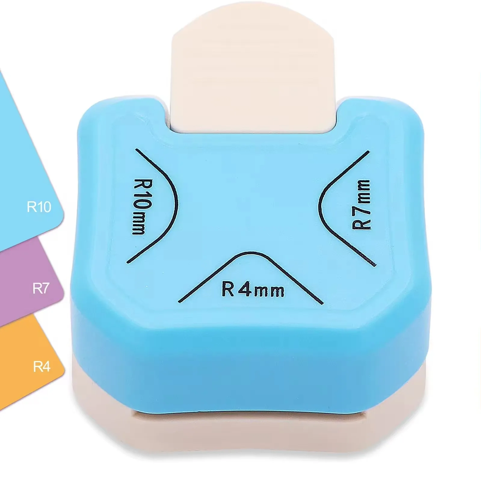 3 in 1 Corner Rounder Punch Hole Punch 4mm 7mm 10mm 3 Ways Corner Cutter